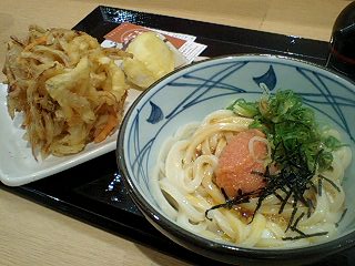 丸亀製麺のめんたい釜玉うどん